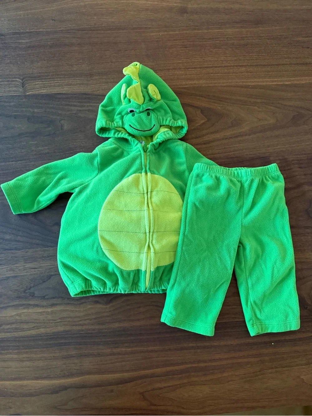 Green Dragon Hooded Kids Costume 6-9m